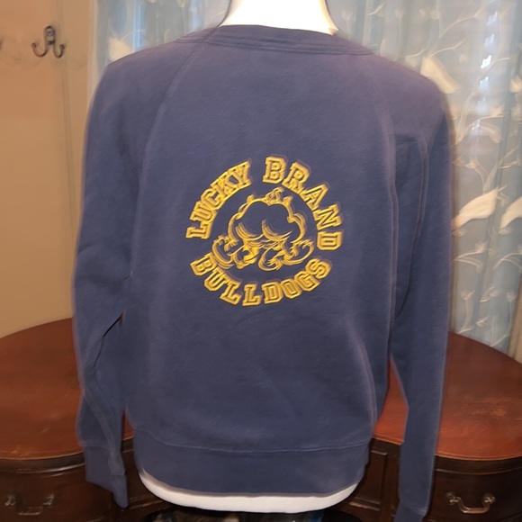 RARE VINTAGE Lucky Brand Bulldogs sweatshirt in excellent condition size S! - Picture 7 of 9
